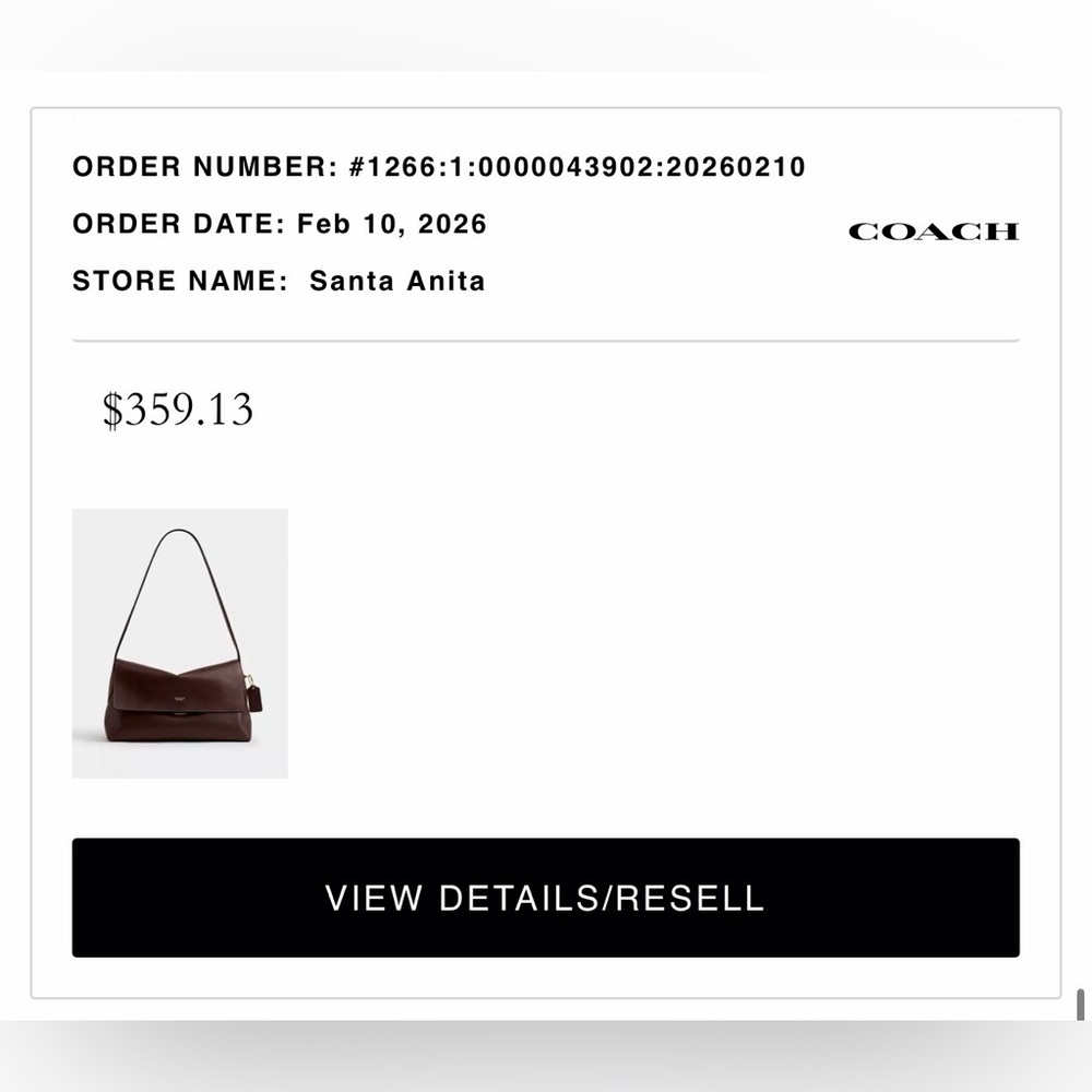 COACH maple Chelsea 30  Shoulder Bag with Gold Accent - Picture 2 of 11